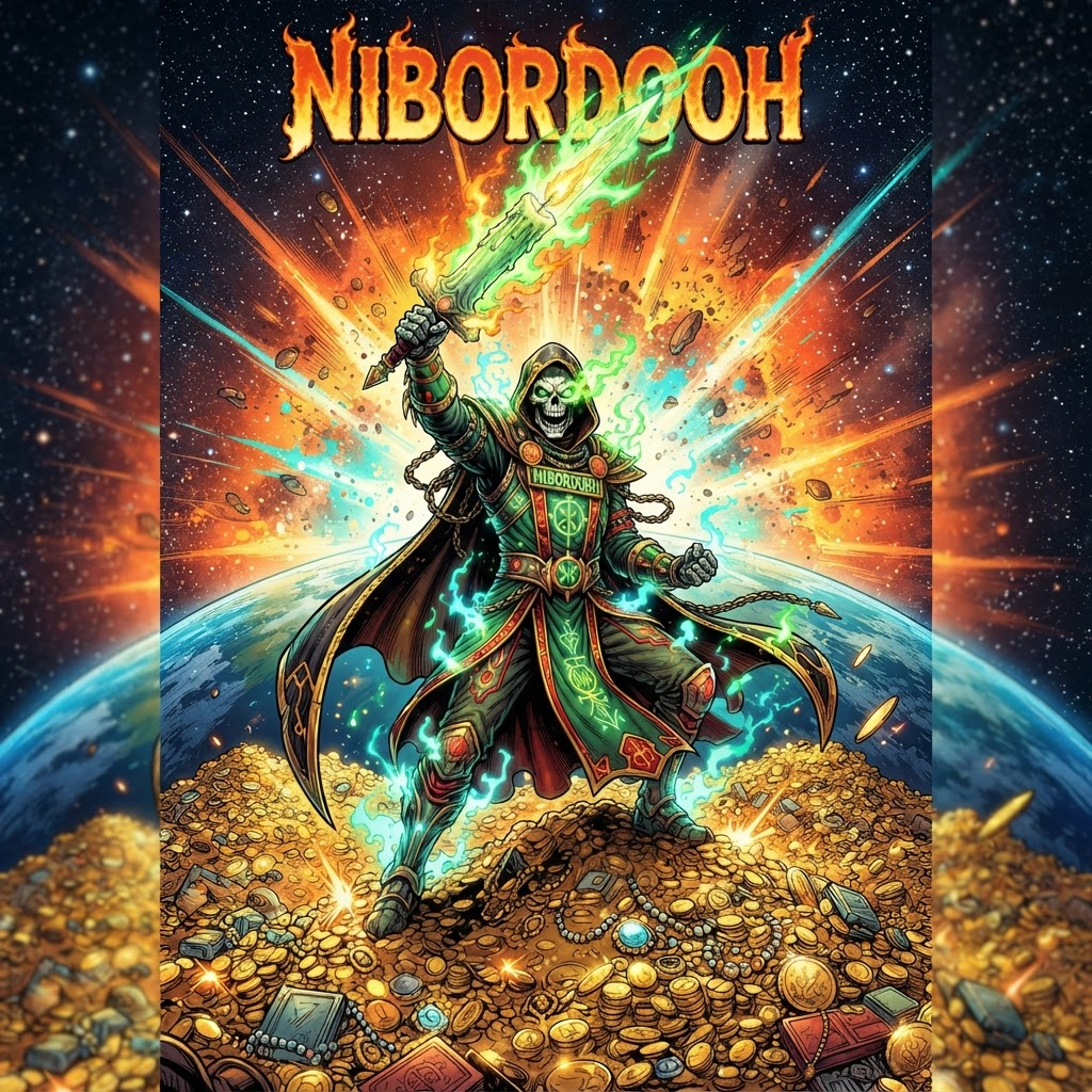 NIBORDOOH holding legendary candle